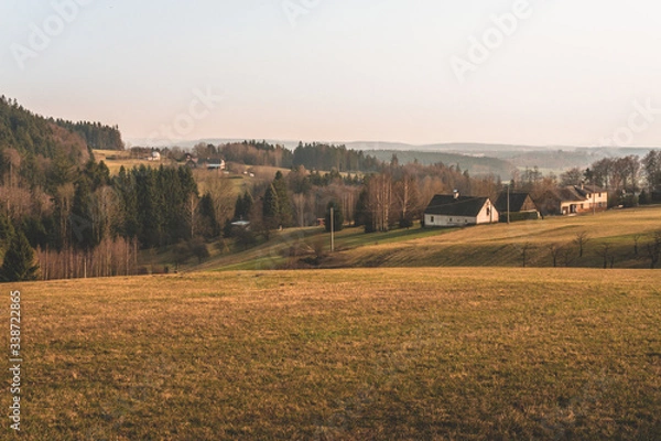 Obraz czech countryside in the evening