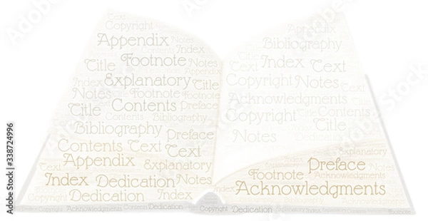 Obraz Book Word Cloud