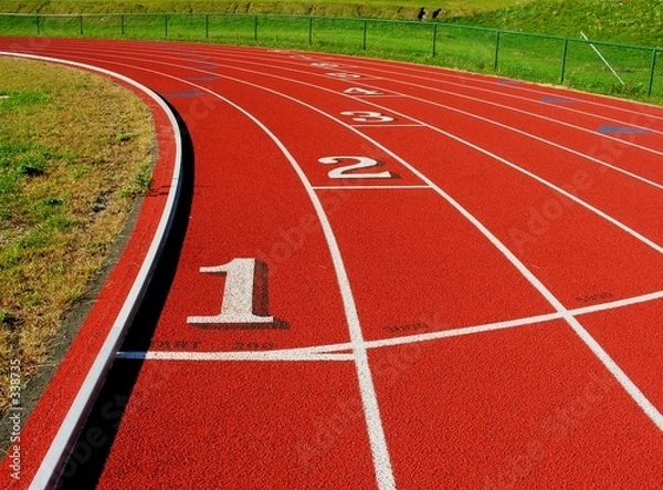Obraz curve in track.