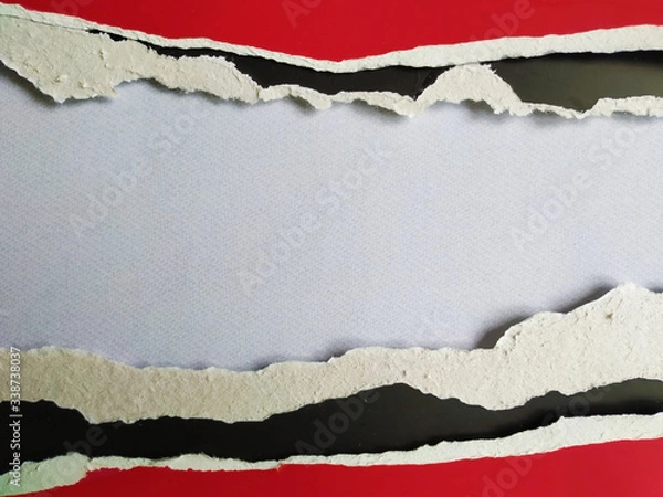 Obraz ripped paper on white background