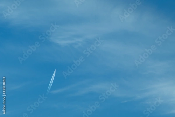 Obraz 青い空とひこうき雲