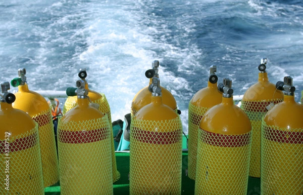 Fototapeta diving tank