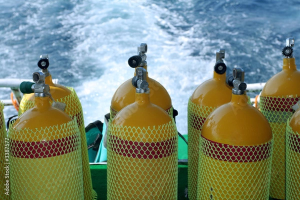 Fototapeta diving tank