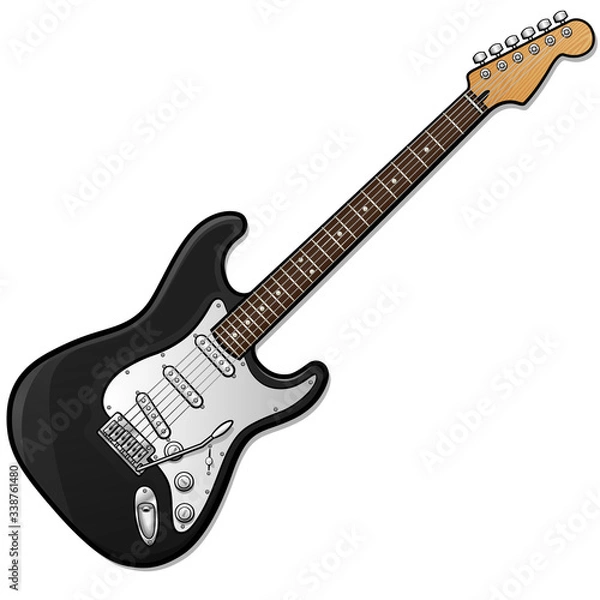 Fototapeta Vector electric guitar isolated design