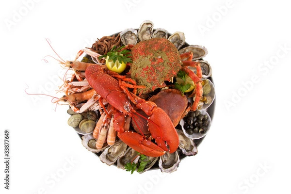 Obraz plateau de fruits de mer