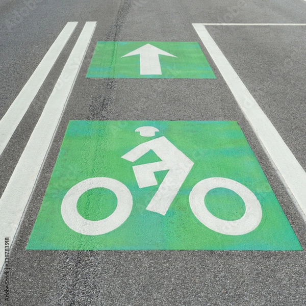 Obraz Bike Lane Graphic