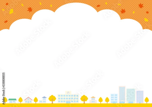 Obraz 秋の街並みのフレーム