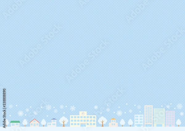 Obraz 冬の街並みのフレーム