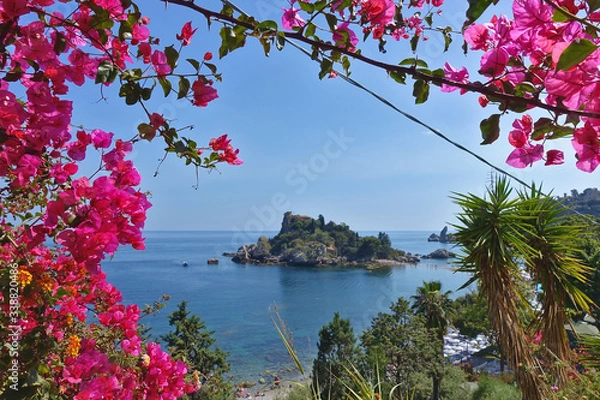 Obraz Sycylia widok na zatoczkę z wyspą