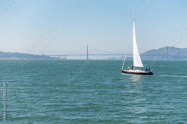 Obraz Sailing Golden Gate Bridge