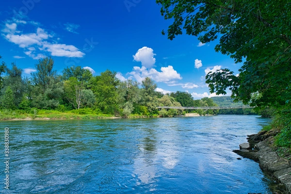 Fototapeta Flussslandschaft