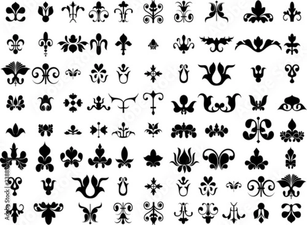 Obraz Vintage Decor Elements Set