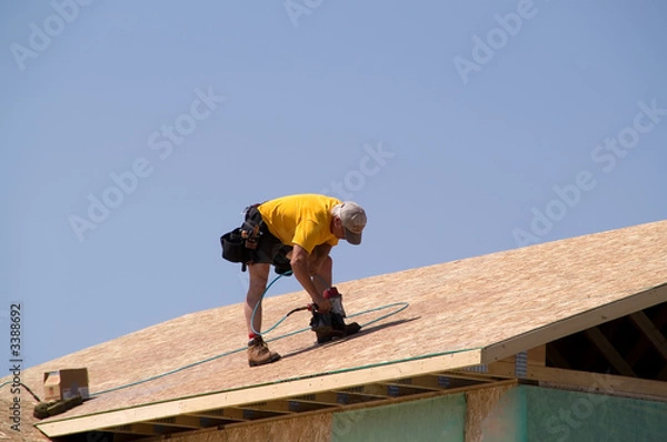 Obraz nailing osb on roof