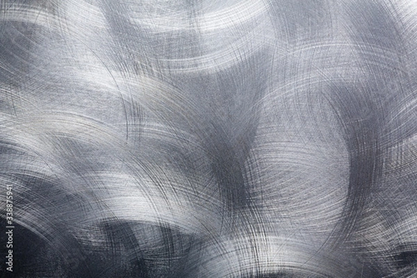 Fototapeta Circular brushed metal background