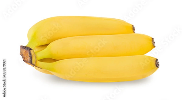 Fototapeta Banana isolated on white background with clipping path