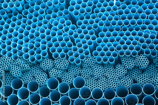 Obraz blue pvc pipe