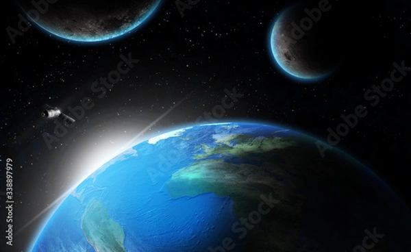 Fototapeta stacja kosmiczna