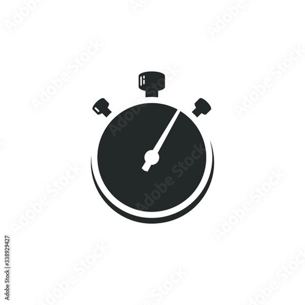 Fototapeta Chronometer vector flat isolated image.