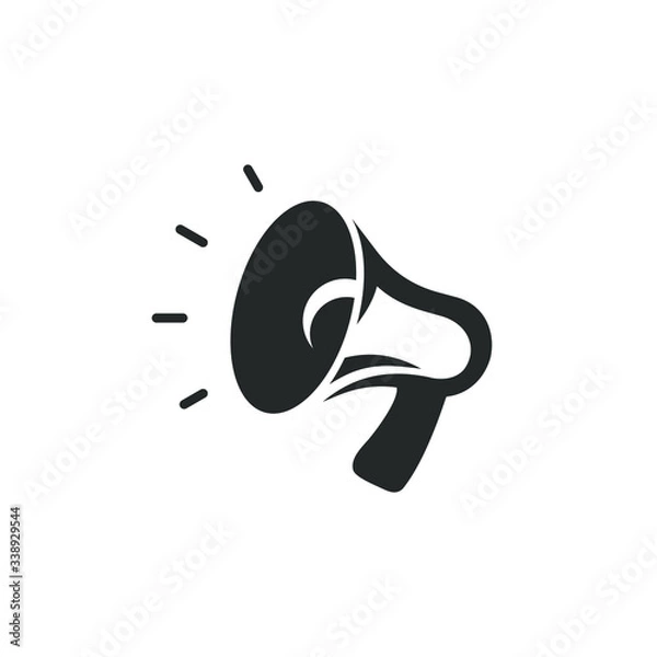 Fototapeta Speaker vector flat isolated image.