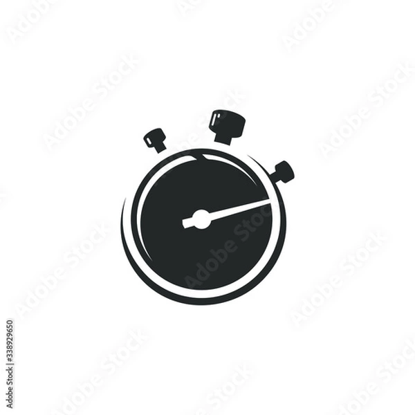 Obraz Stopwatch vector flat isolated image.