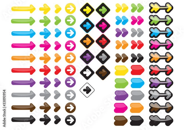 Fototapeta Arrow Set