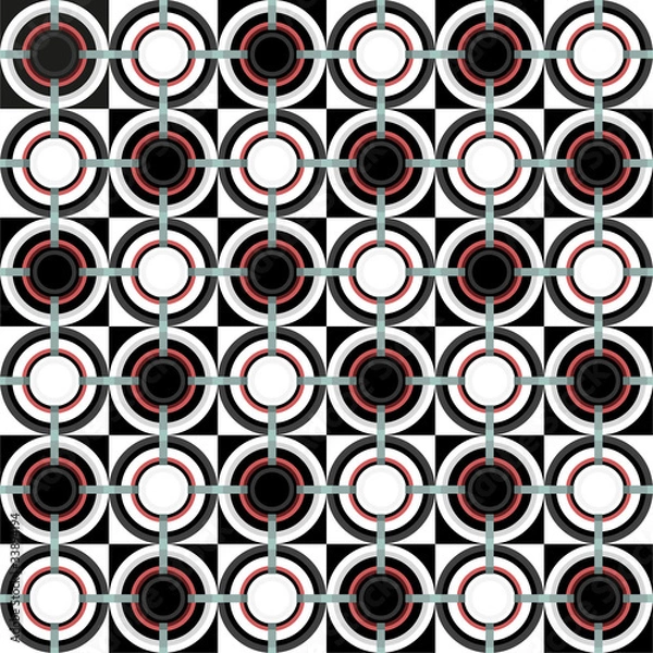 Obraz Geometric pattern with circles