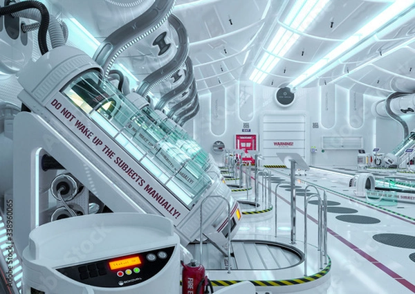 Fototapeta clean hibernation chamber