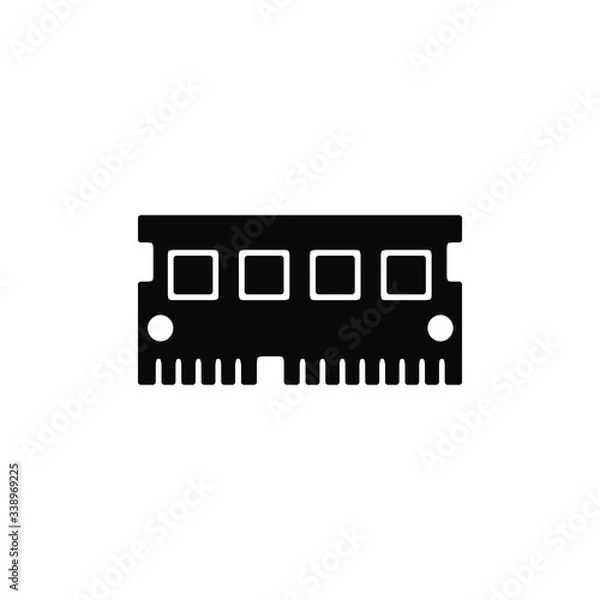Fototapeta RAM memory card icon template