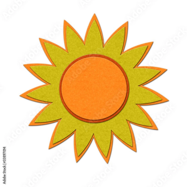 Obraz Felt sun illustration