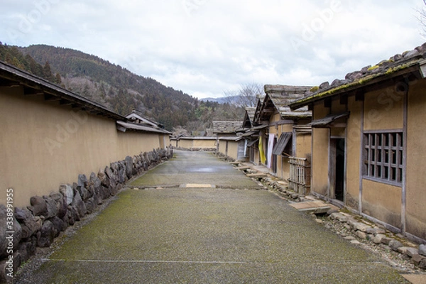 Obraz 復元された街並み。一乗谷朝倉氏遺跡　