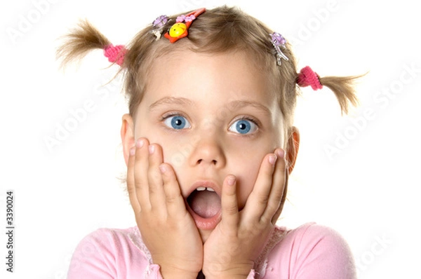 Obraz surprised girl