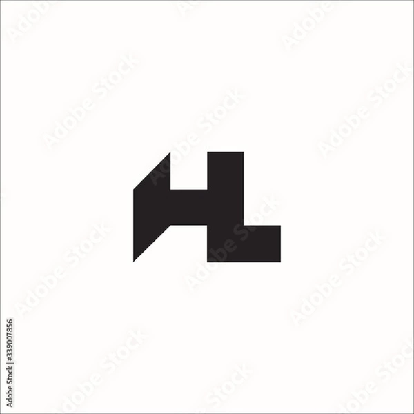 Obraz HL letter logo template vector