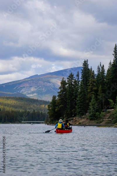 Fototapeta カヌーをする人