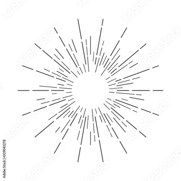 Obraz Sunburst Sun Ray Vector