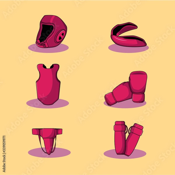 Fototapeta items boxing