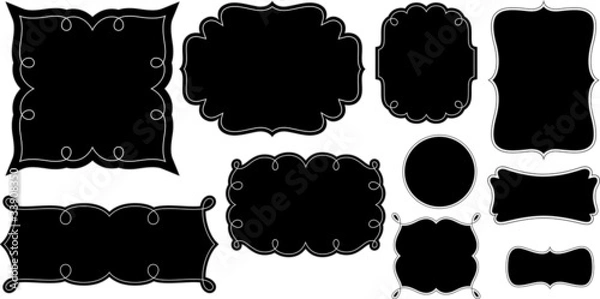 Obraz Silhouettes Frames Set