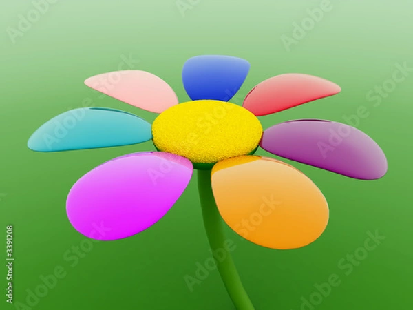 Obraz 3d flower