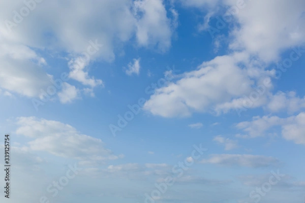 Obraz blue sky with cloud closeup.