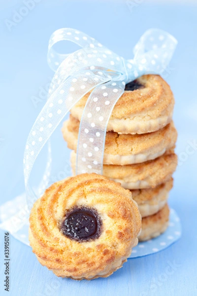 Obraz Plätzchen mit Marmelade