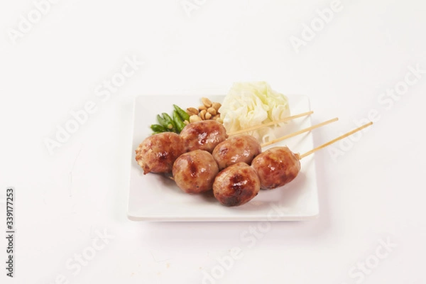 Obraz Thai food on white background