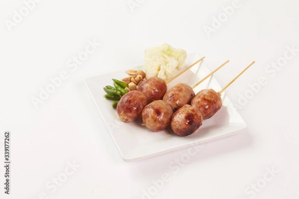 Obraz Thai food on white background