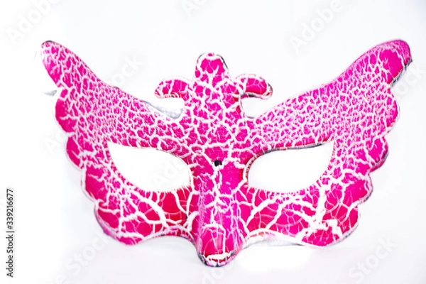 Fototapeta carnival mask on white background