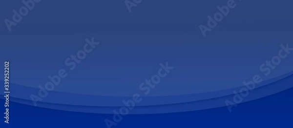 Obraz 濃紺のグラデーションと重なり合う曲線の背景素材