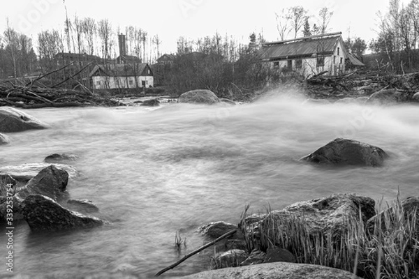 Obraz Old house by the river