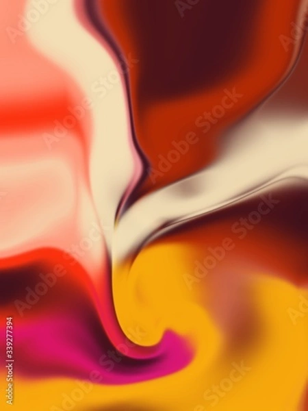 Obraz red and yellow abstract