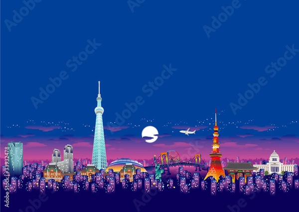 Obraz tokyo_night_view