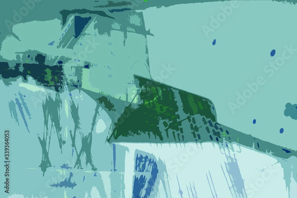 Obraz Abstract unique irregular soft splash and stroke colorful background