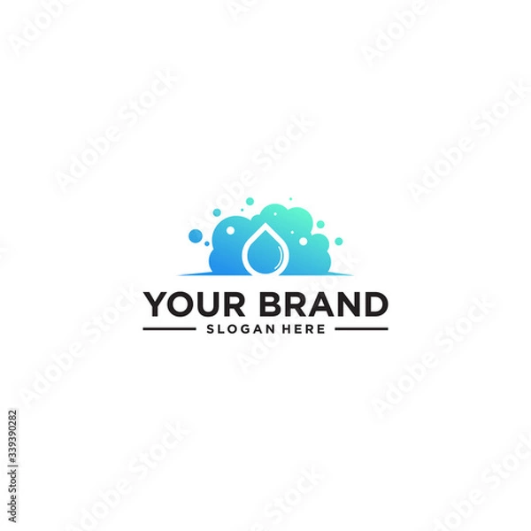 Fototapeta cleaning services logo