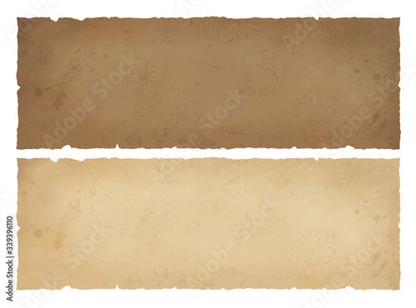 Fototapeta 横長の古紙ビリビリ