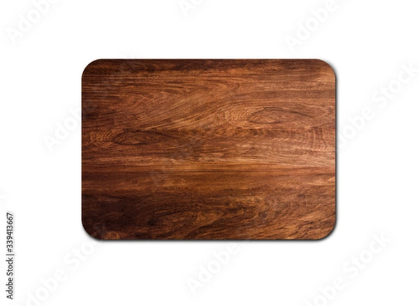 Fototapeta Old wood board texture isolated on white background with copy space for design or work. clipping path